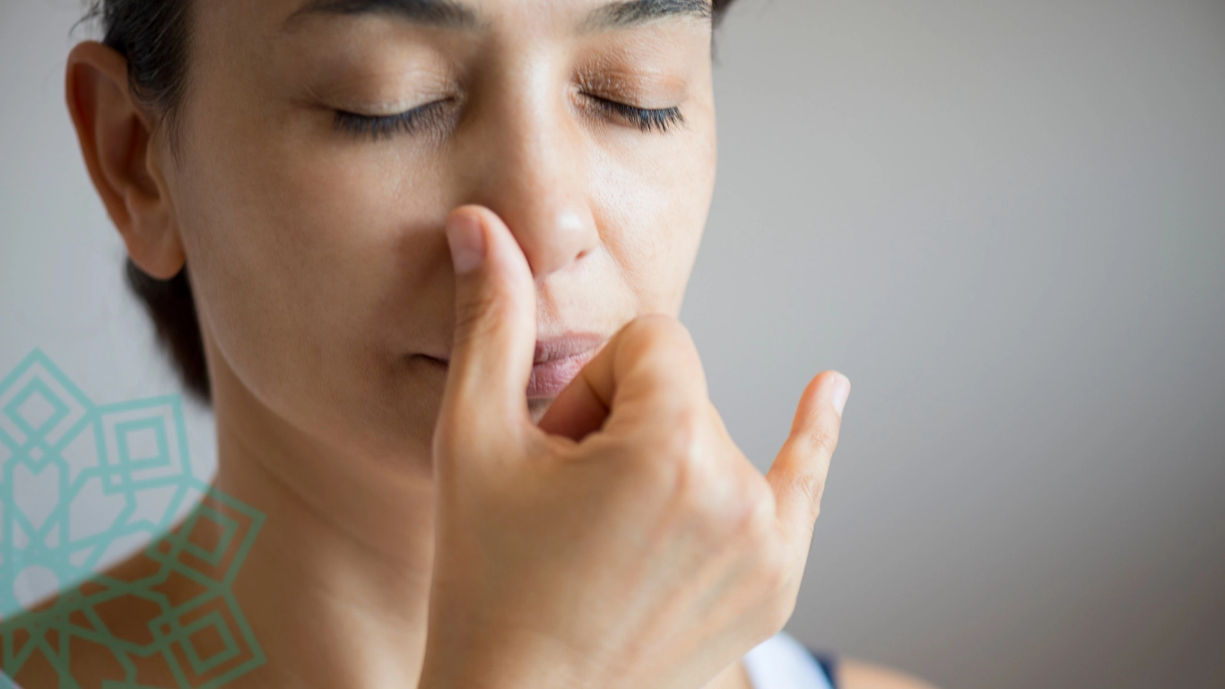 guiding breathing exercise