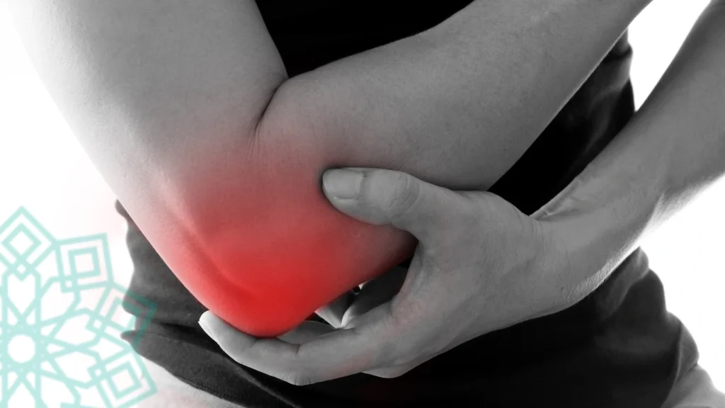 swelling at the back of the elbow