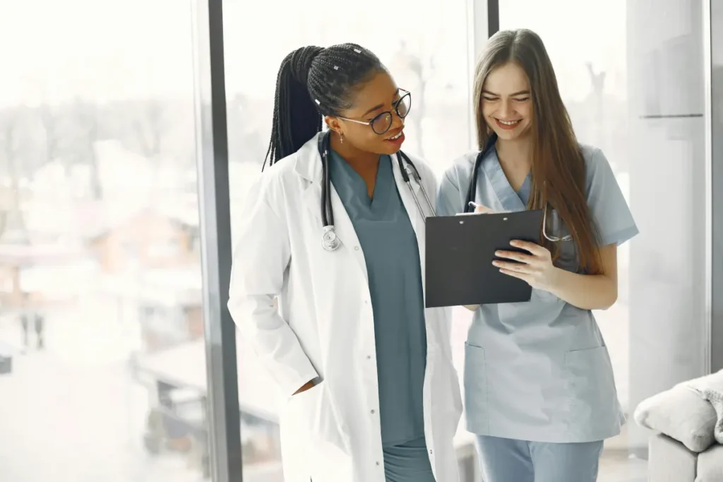 Naturopath discussing evidence informed care in Sydney clinic