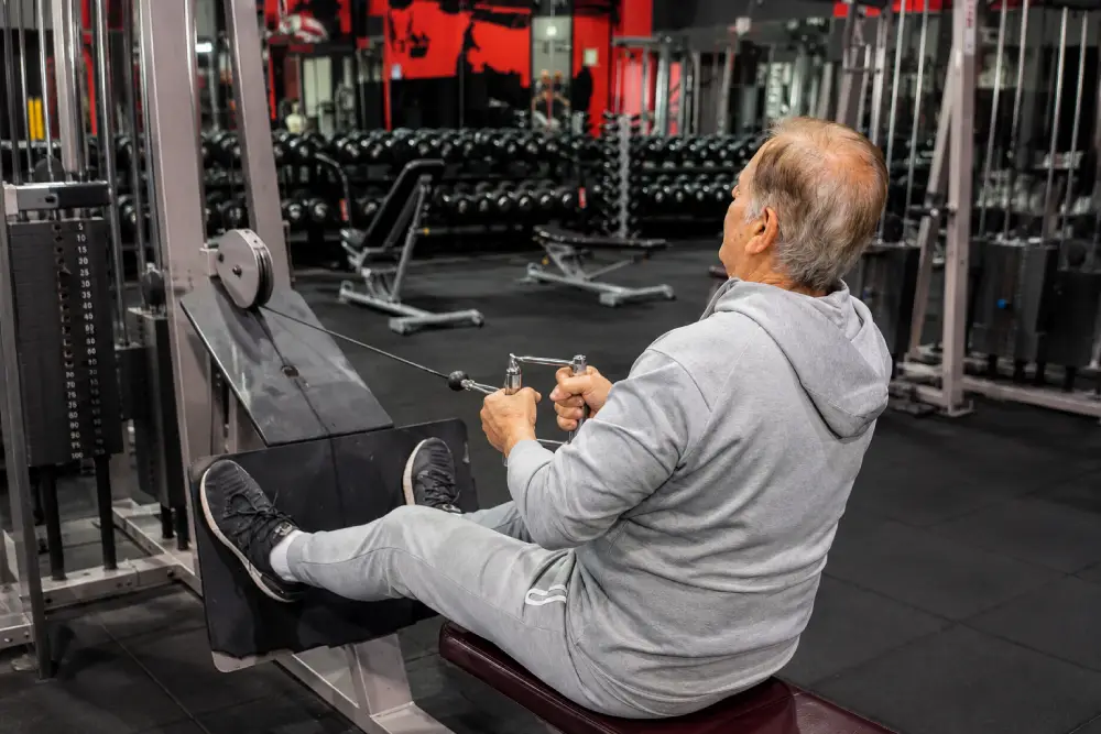Patient completing a personalised rehabilitation program.